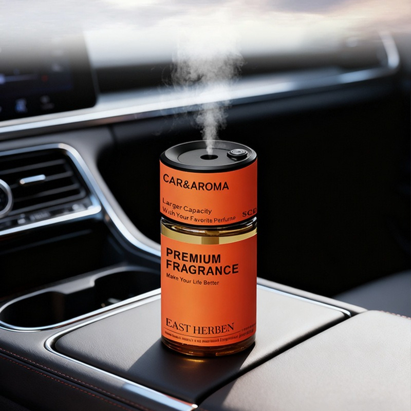 Home Fragrance Brand - AIインテリジェントセンシングカーフレグランスディフューザーUSB電源アトマイザーエッセンシャルオイルディフューザー噴霧式ホームフレグランスフレッシュエア