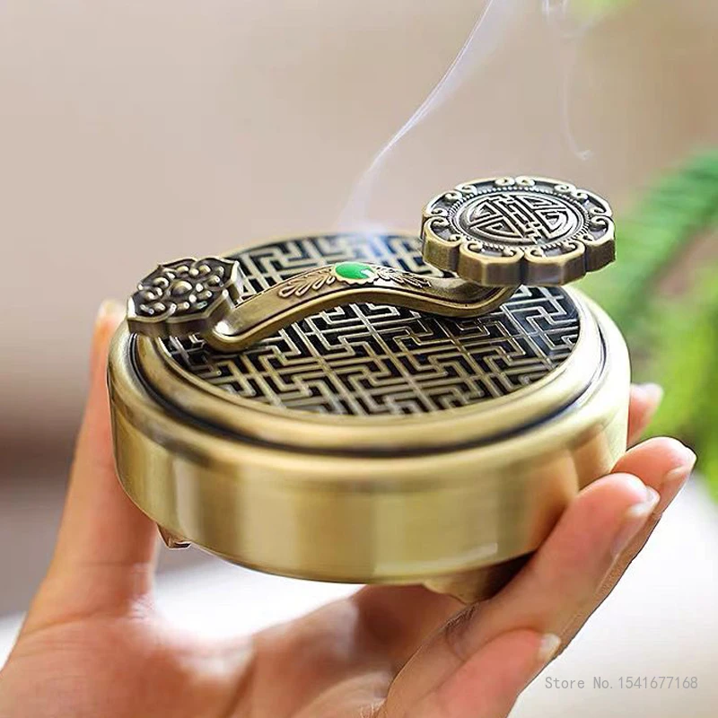 Home Fragrance Zen - 中国風の香炉、合金フレグランスストーブ、レトロな禅の装飾、クリエイティブクラフト、家庭用屋内、リビングルーム、茶道