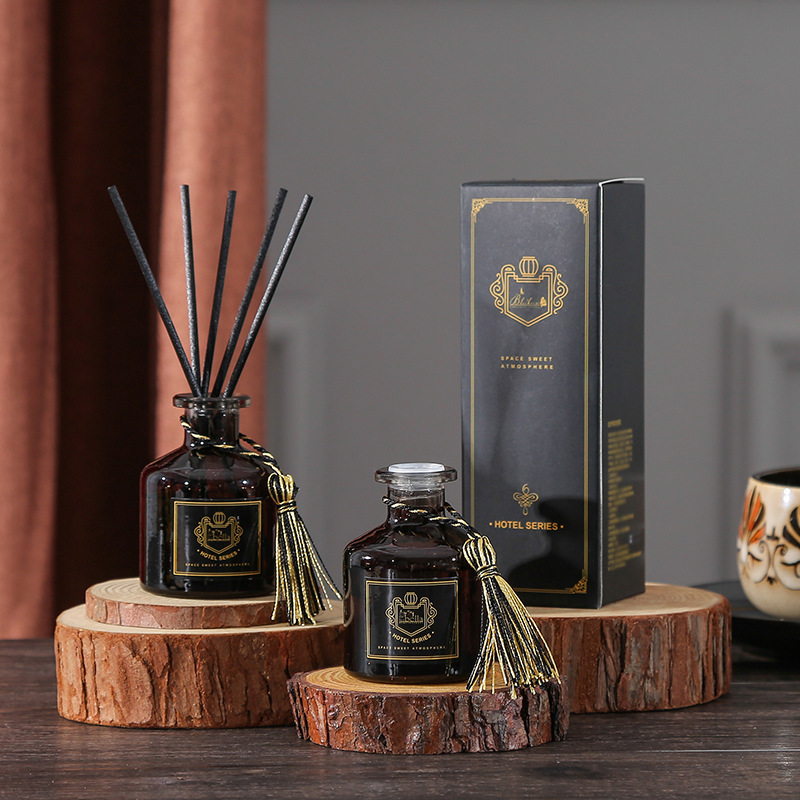 Home Fragrance Set - 50ml リードディフューザーセット 良い香りの香水、寝室用芳香剤、長持ちする香り、ヨーロピアンスタイルの香水 ラベンダーローズ