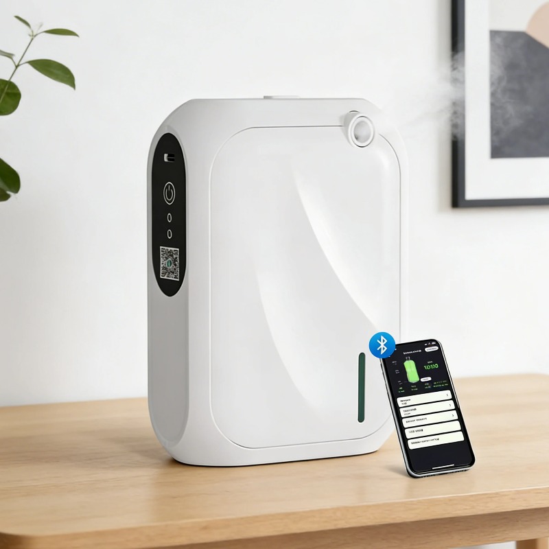 Home Fragrance Manufacturers - 壁掛け式プロフェッショナルアロマディフューザー、Bluetooth対応電気式香り拡散器、家庭用フレグランスディフューザー