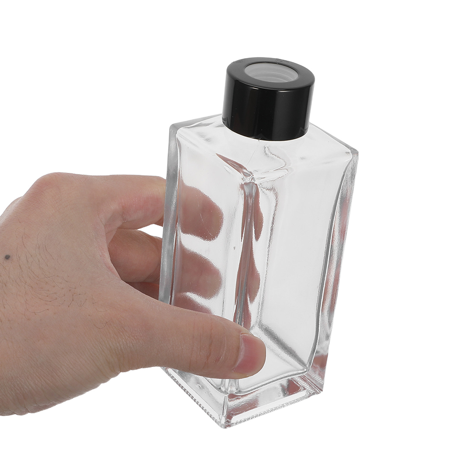Fragrance In Home - 4 セットバスルームフレグランスディフューザーリード小型ミニ透明ガラス香水詰め替えボトルセットホームアロマセラピールーム香りスティック