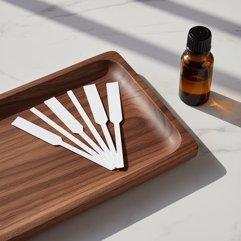 Fragrance In Home - 100枚入り耐久性のある紙製プレミアム吸収性香水テストストリップ、厚手で香料テスト、香水作り、家庭用に最適