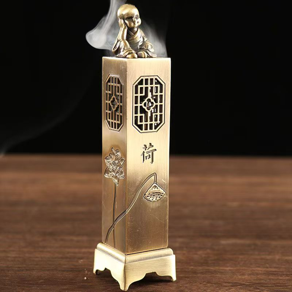 新しい縦型線香立て、室内禅用白檀箱、携帯用金属製中空香炉、家 - Home Fragrance Zen のレビューと価格