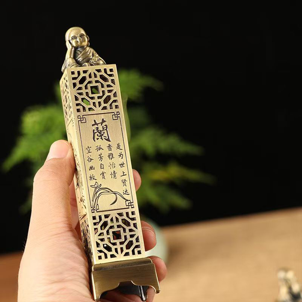 新しい縦型線香立て、室内禅用白檀箱、携帯用金属製中空香炉、家 - Home Fragrance Zen のレビューと価格