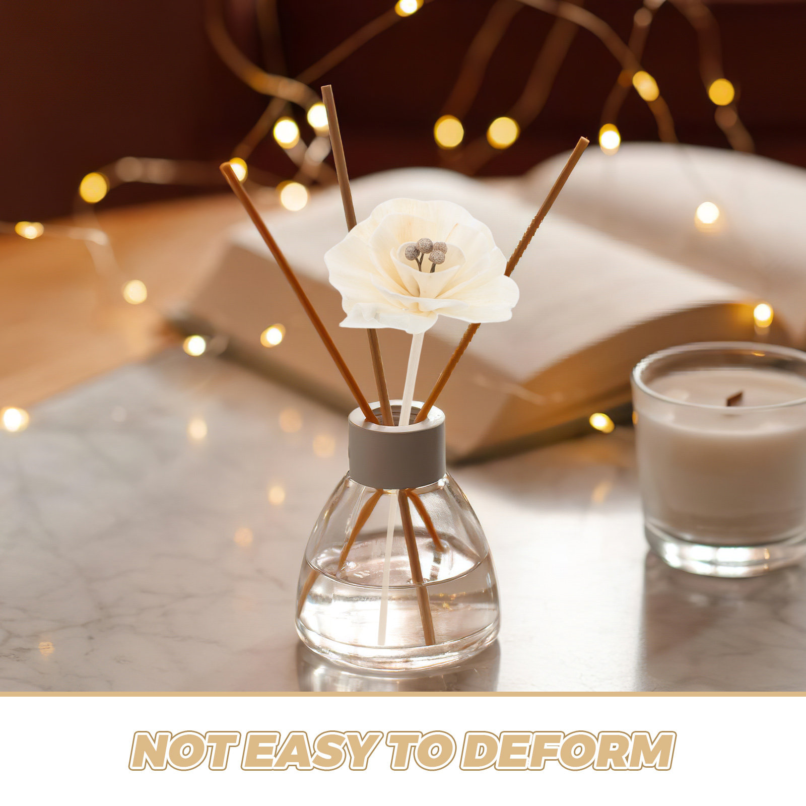 5本入りリアルな牡丹造花ディフューザースティック、手作りの無 - Home Fragrance Set のレビューと価格