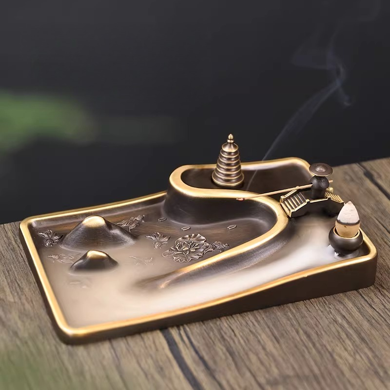 ヴィンテージ銅製香炉デザイン香炉インテリア寝室フレグランス禅 - Home Fragrance Zen のレビューと価格