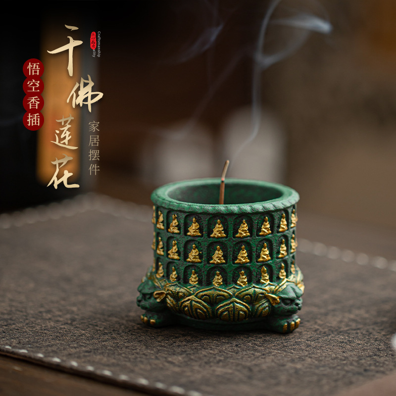 青砂石千仏蓮香入れ禅家庭茶卓飾り香炉茶道用品香炉 - Home Fragrance Zen のレビューと価格