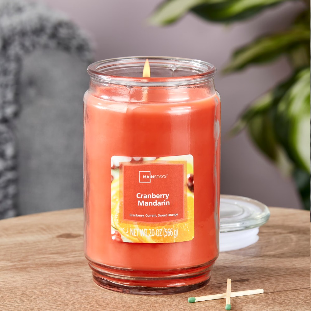 クランベリーマンダリンの香りのキャンドル 大型 20オンス  - Fragrance In Home のレビューと価格