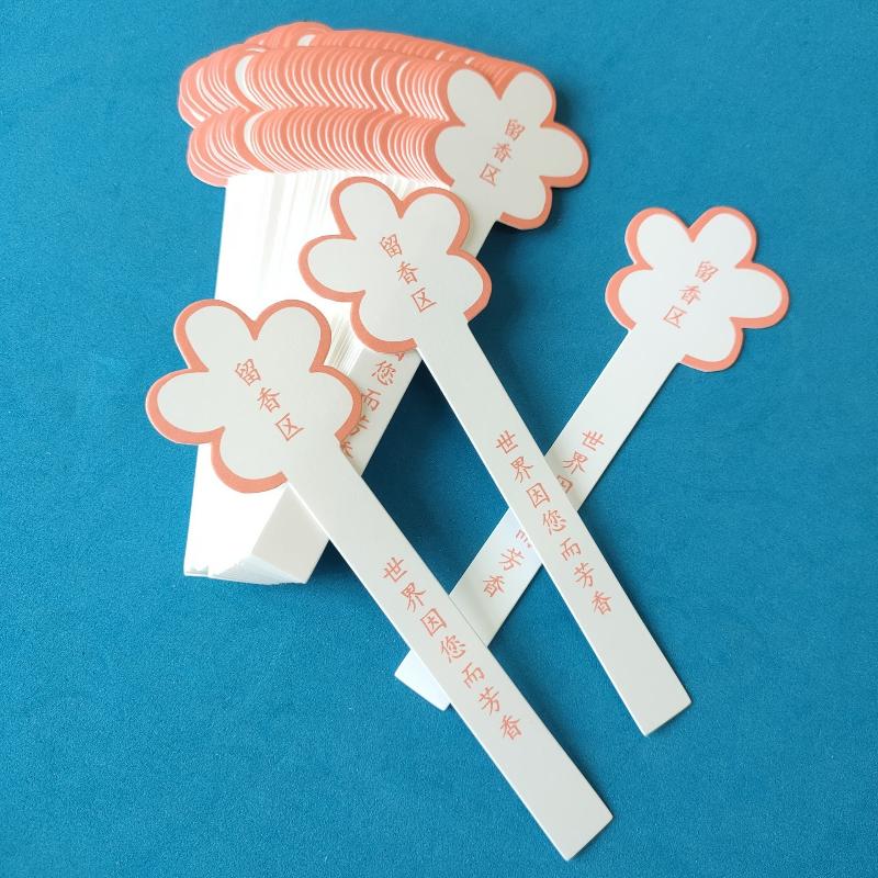 10 枚の花の形をした香水テストストリップ、空白の書き込みエ - Fragrance In Home のレビューと価格