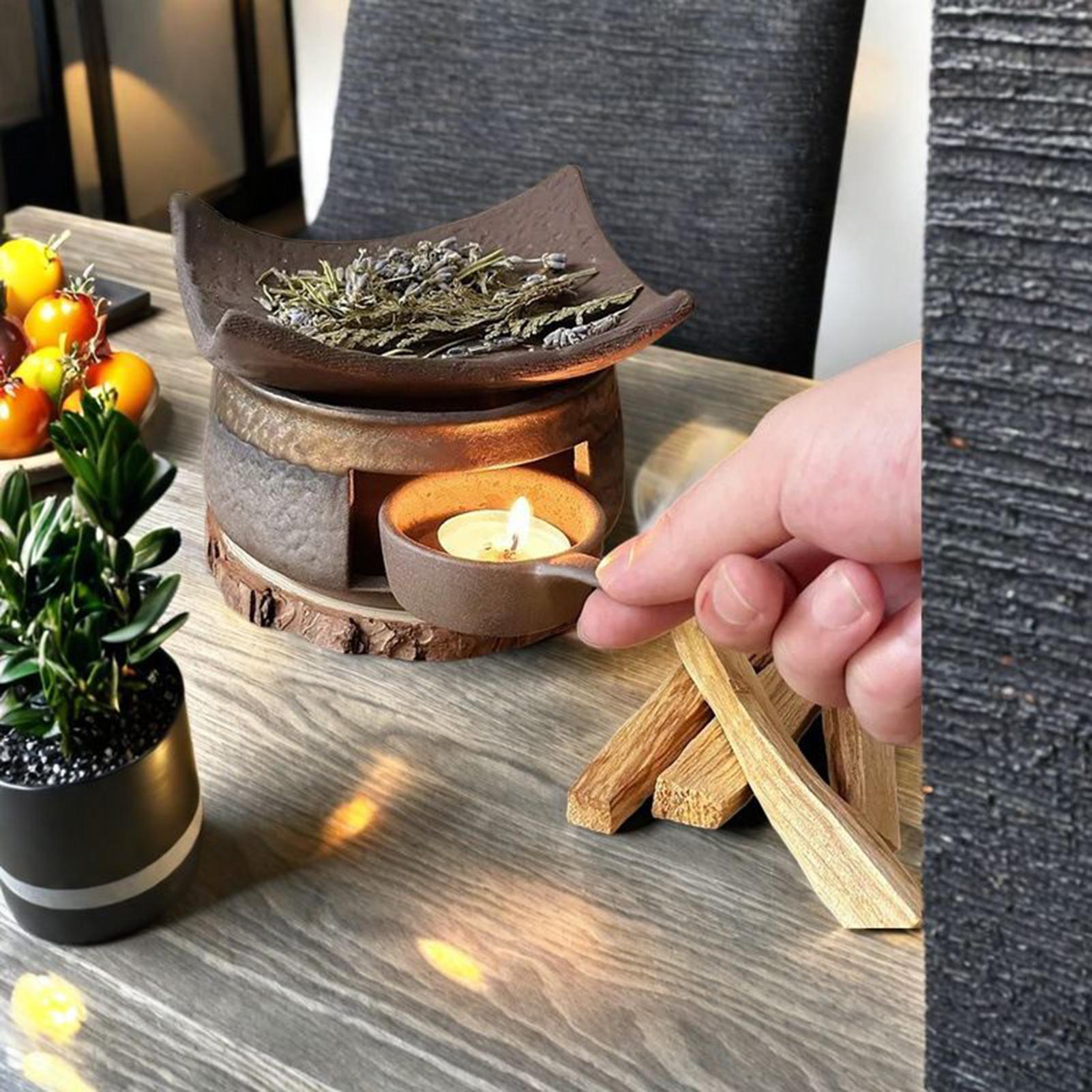 アロマセラピーストーブ セラミック製 安全オイルフレグランス - Home Fragrance Zen のレビューと価格
