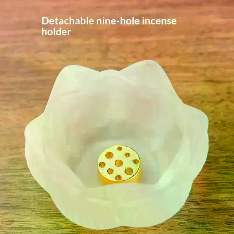 クリエイティブクリスタルガラス蓮の花型香炉 ホームデコレーシ - Home Fragrance Zen のレビューと価格